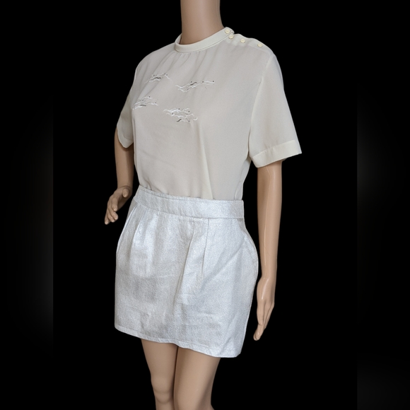 Vintage rollover collar blouse - Picture 3 of 14